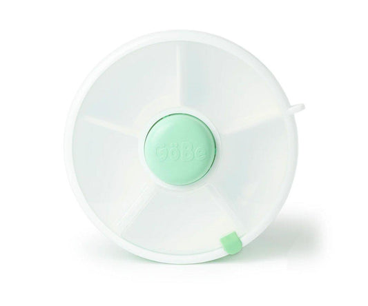 Caja Almuerzo Snack Spinner Flip, Correa de Mano y Hoja de Pegatinas Mint Green