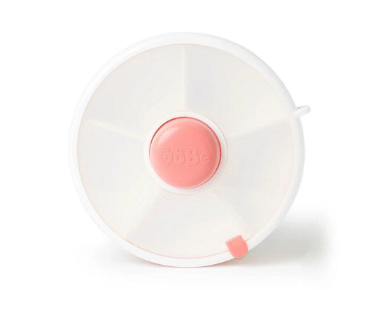 Caja Almuerzo Snack Spinner Flip, Correa de Mano y Hoja de Pegatinas Coral Pink