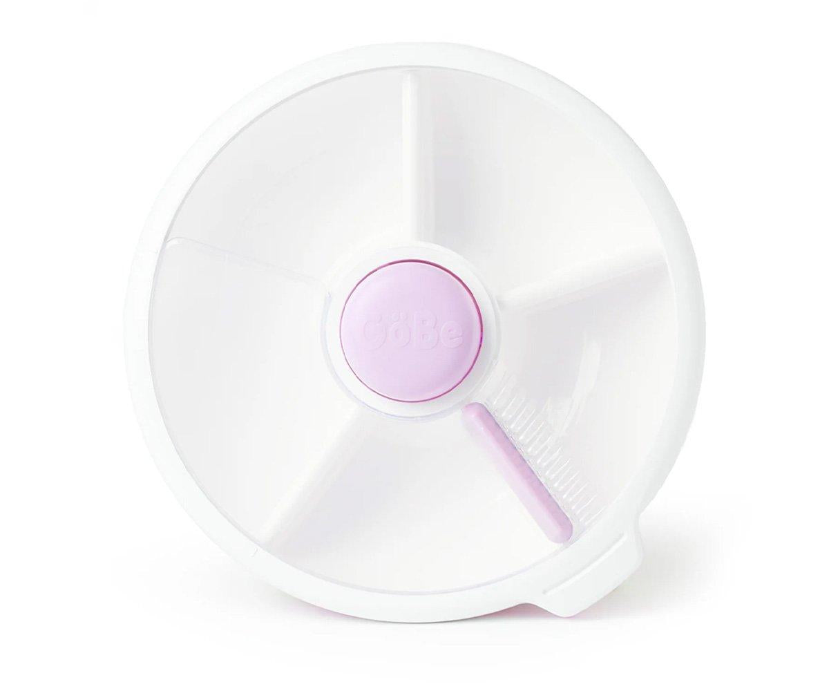 Caja de Almuerzo Grande Snack Spinner Slide con Hoja Pegatinas Taro Purple