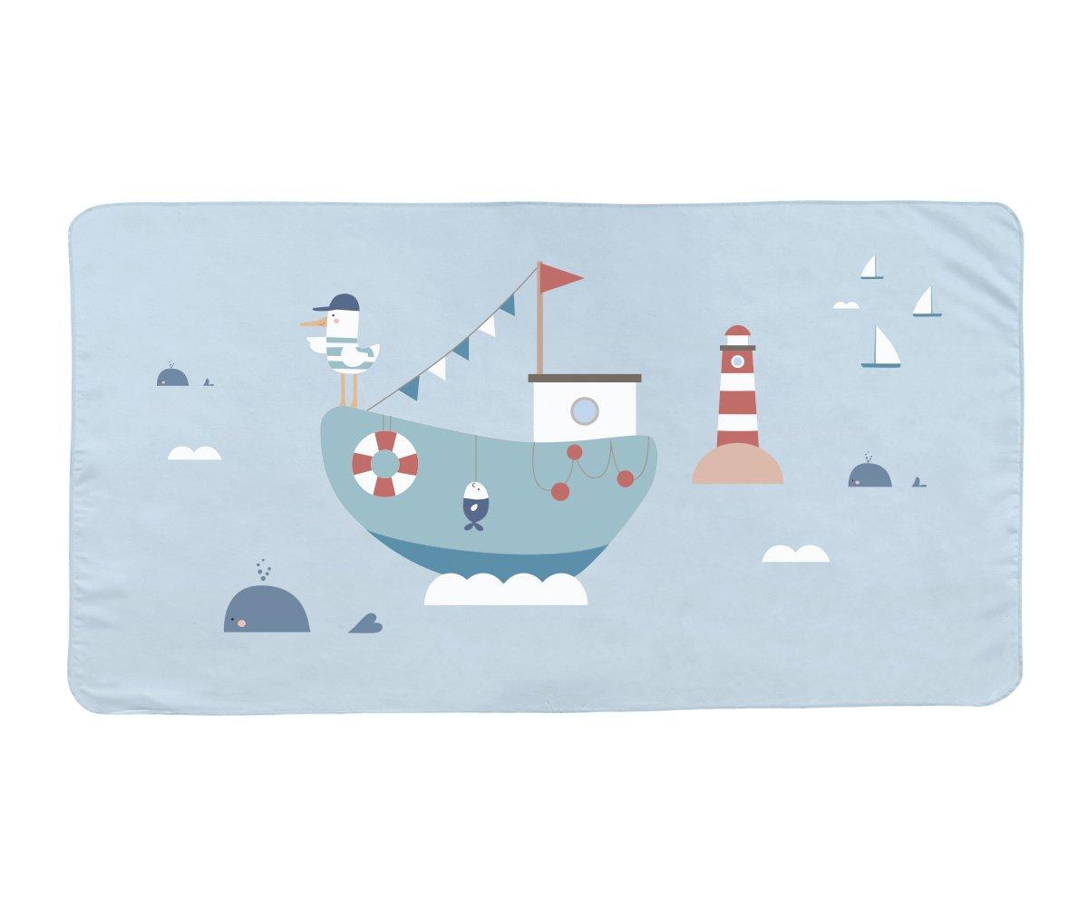 Toalla Playa Microfibra Fishing Boat Personalizable
