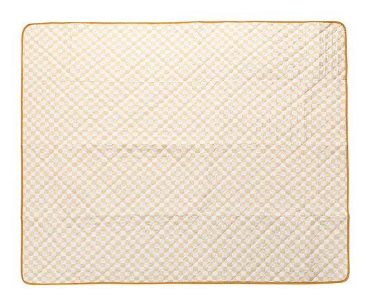 Manta Picnic Stripes Yellow Chess