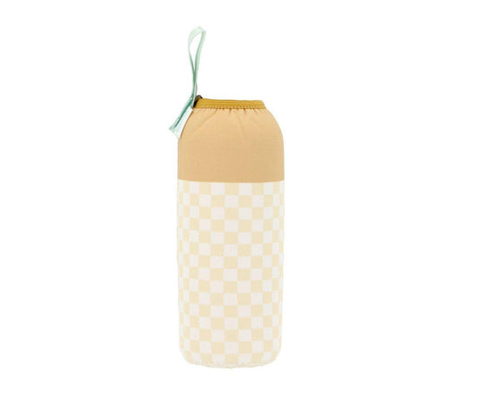 Botella Acero con Funda Stripes Yellow Chess Personalizable 750ml