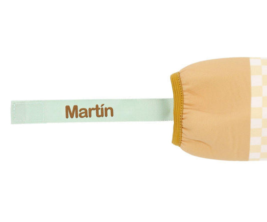 Funda Neopreno Stripes Yellow Chess 750ml