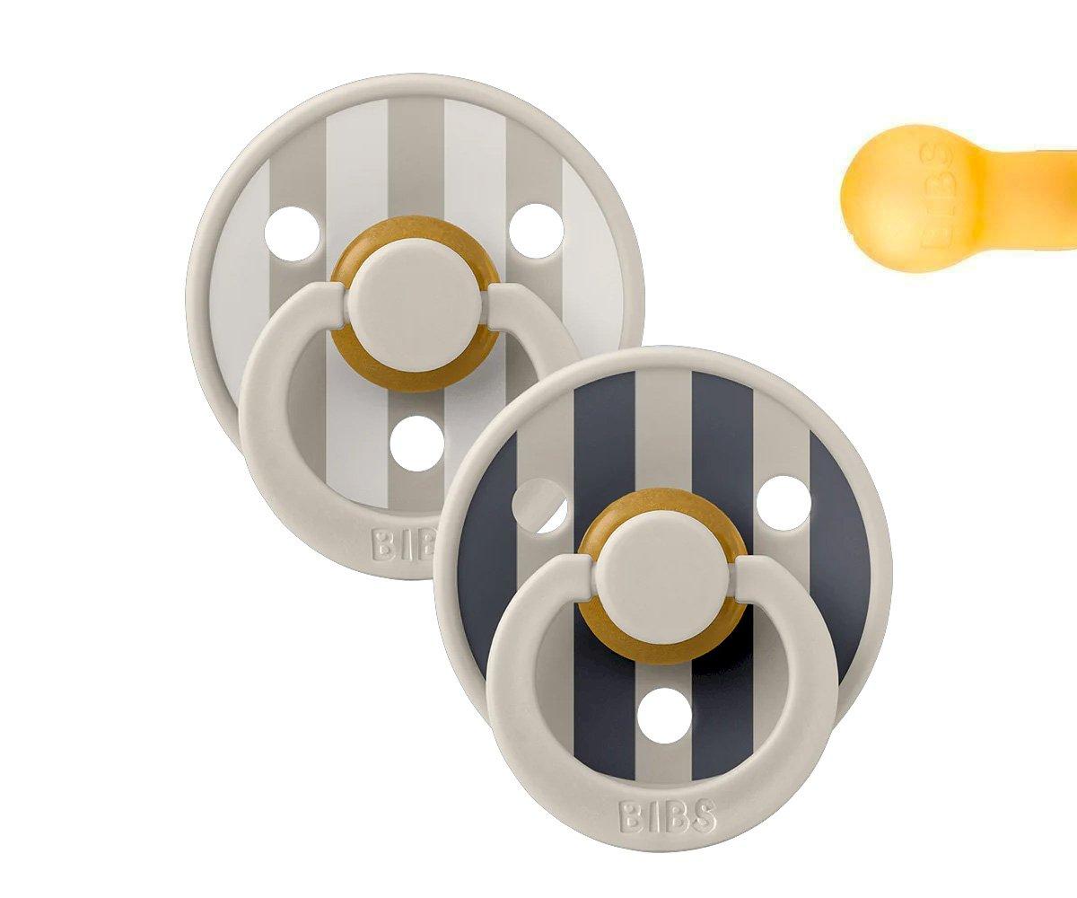 2 Chupetes BIBS Studio Colour Round Block Sand Mix
