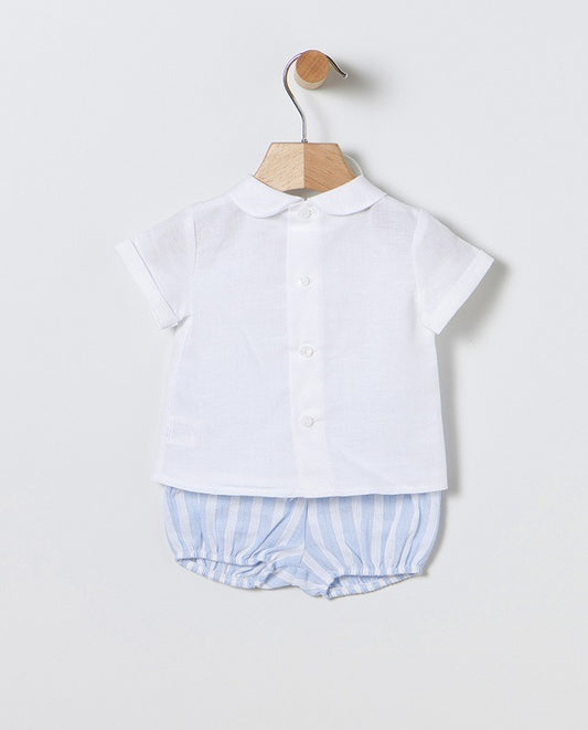 Conjunto blanco y azul Elefante