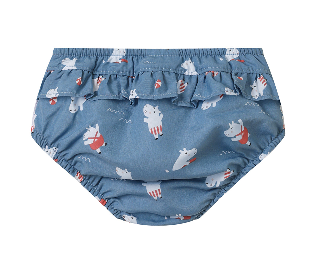 Bañador Pañal Volantes Hippos