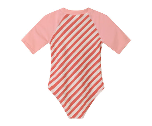 Bañador con cremallera Stripes Bloom & Blush