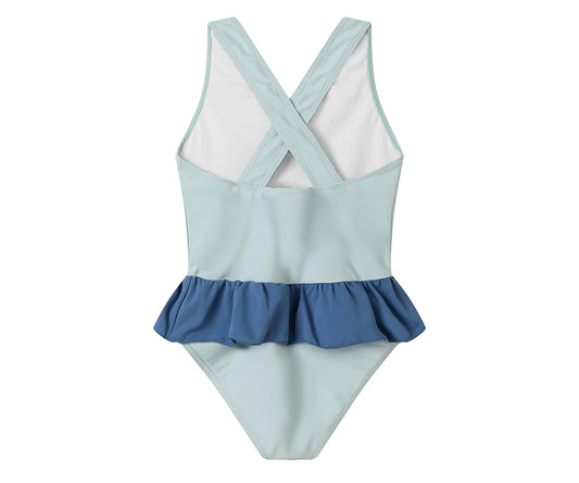 Bañador Cruzado con Volantes Stripes Blues & Beyond