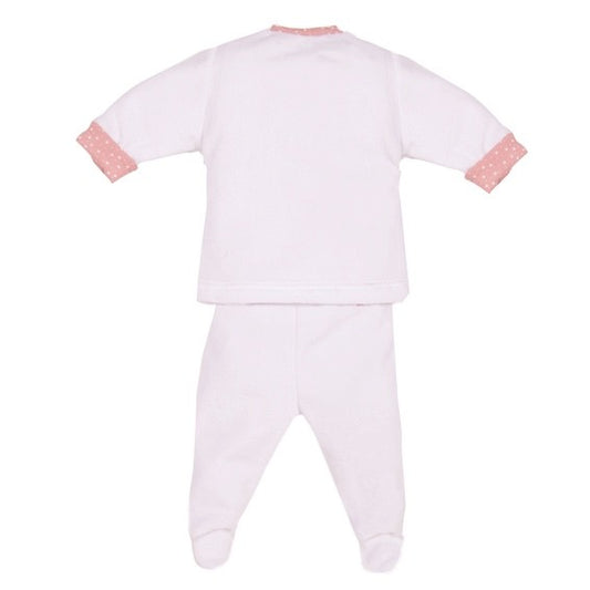 Conjunto Stella Terciopelo cuello rosa