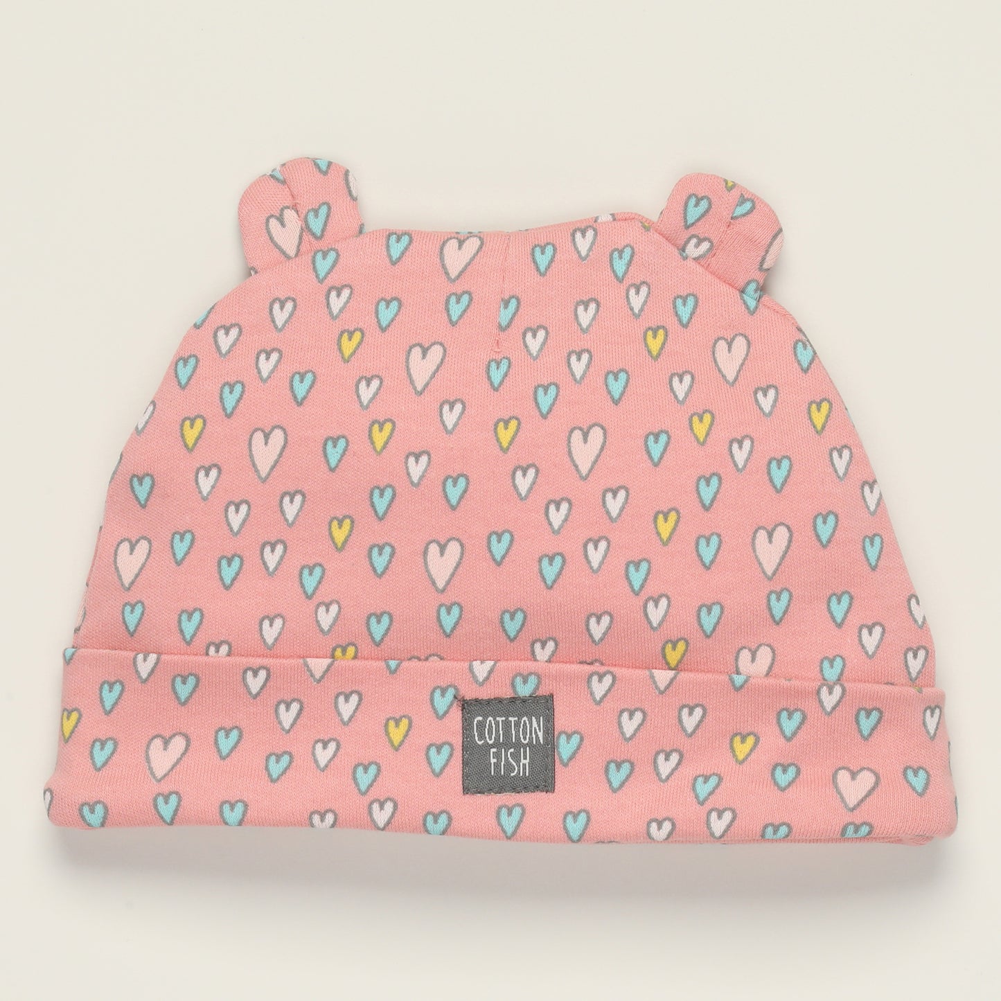 Gorrito Unicorn corazones rosa