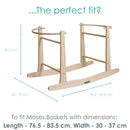 Soporte mecedor natural o blanco CLAIR DE LUNE