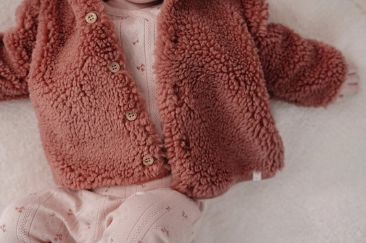 Cardigan Teddy Rosa
