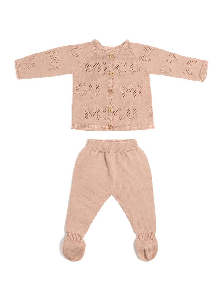 Pack chaqueta y pantalón rosa