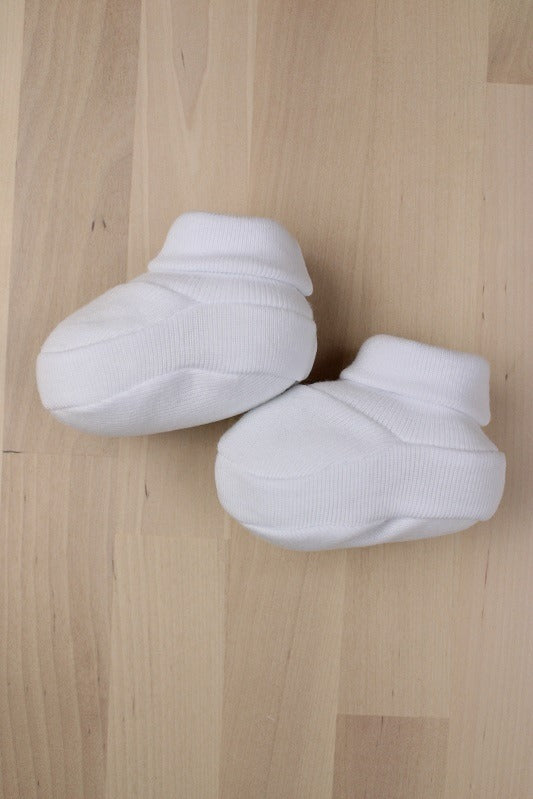 Patucos para recién nacido blancos Bamboo