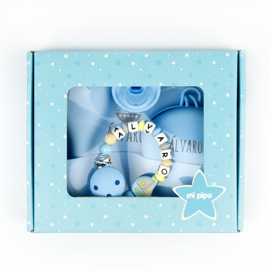 Cajita Gummy Barquito Azul personalizada