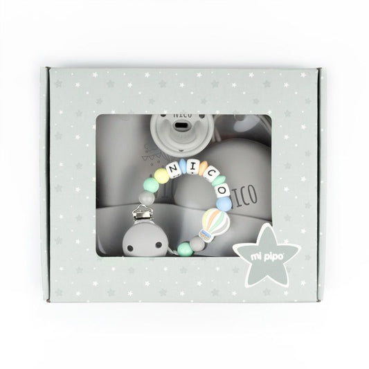 Cajita Gummy Globo Gris personalizada