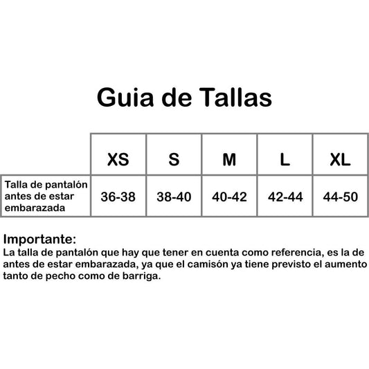 Camisón de lactancia manga corta ESTRELLAS