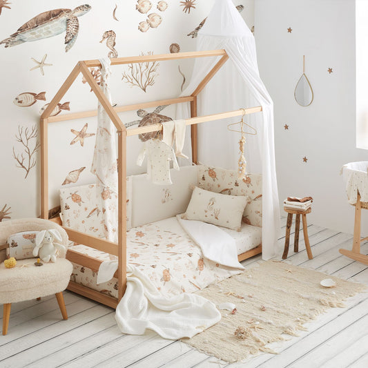 Funda nórdica cuna + funda almohada MARES 100X135