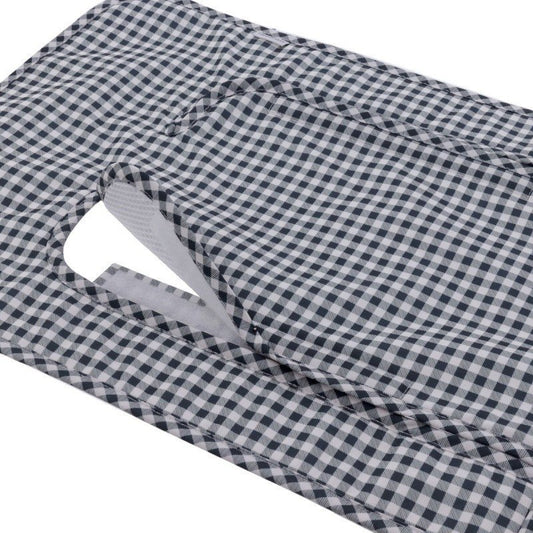 COLCHONETA SILLA UNIVERSAL VICHY NEGRO 35x85x1 CM