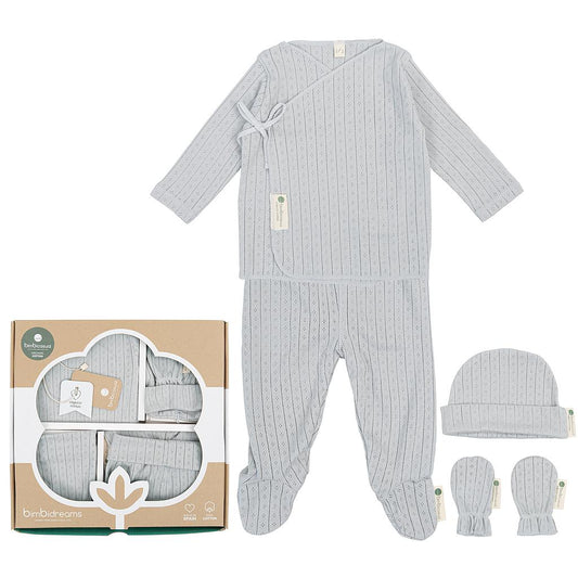 Set 4 Piezas Desagujado Gris