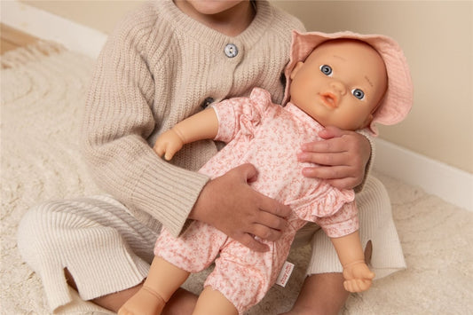 ROPITA DE MUÑECA ROSA FLORES LITTLE DUTCH