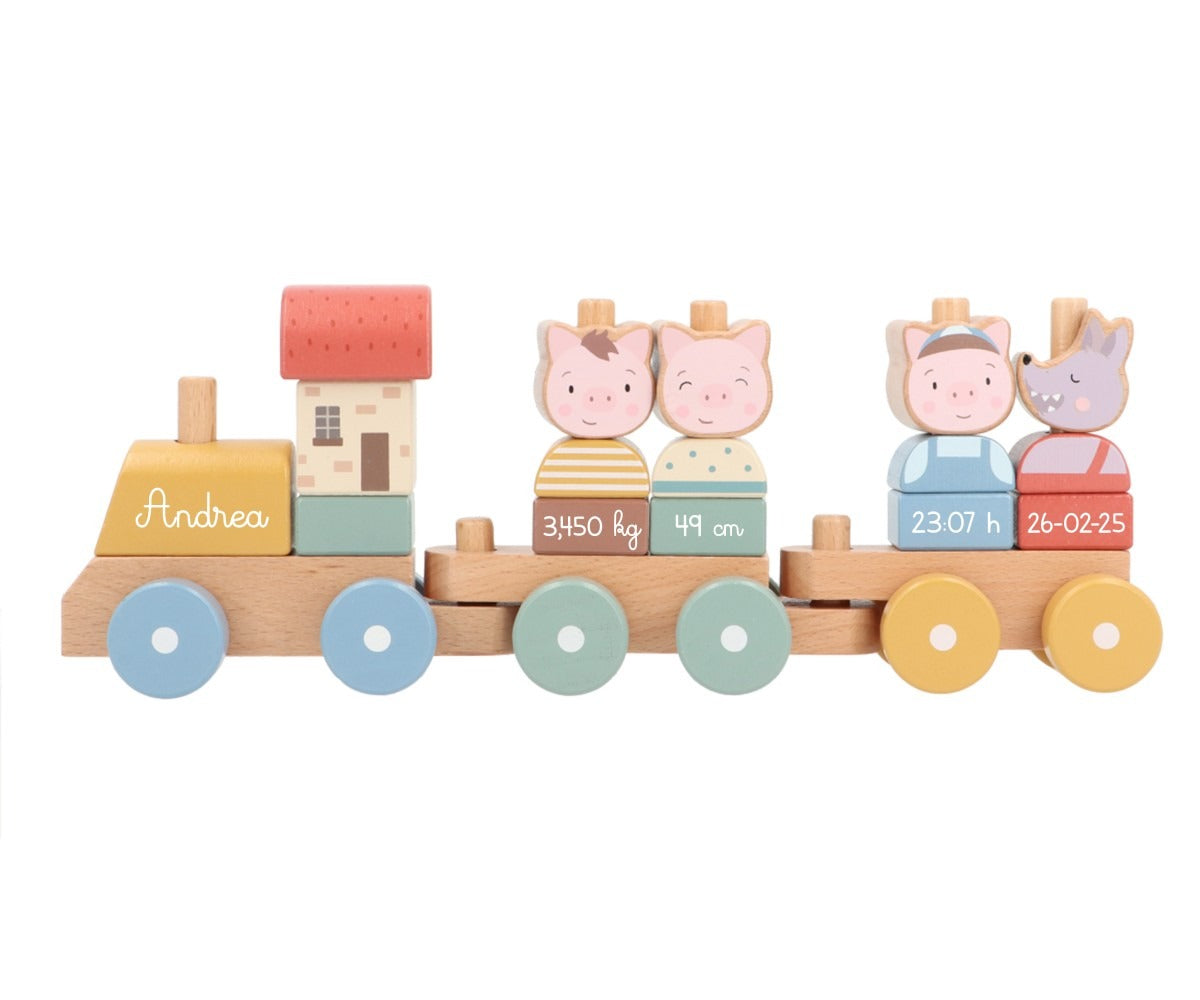 Tren Little Pigs Family Personalizable