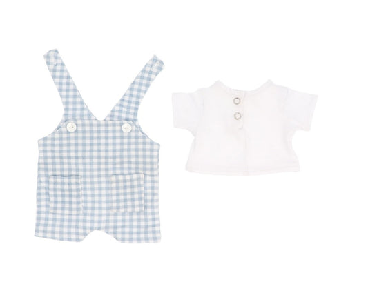 Muñeco Mateo con Peto Vichy Azul