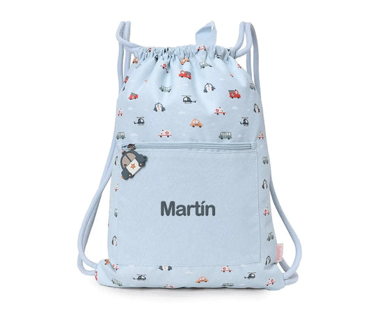 Mochila Saco Impermeable City Cars Personalizable