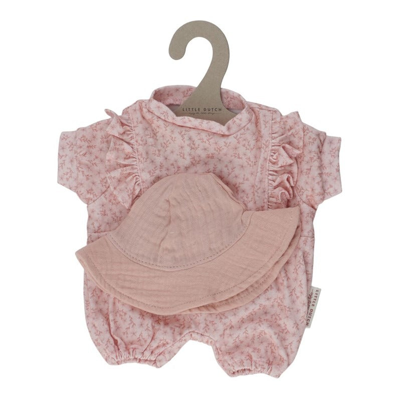 ROPITA DE MUÑECA ROSA FLORES LITTLE DUTCH