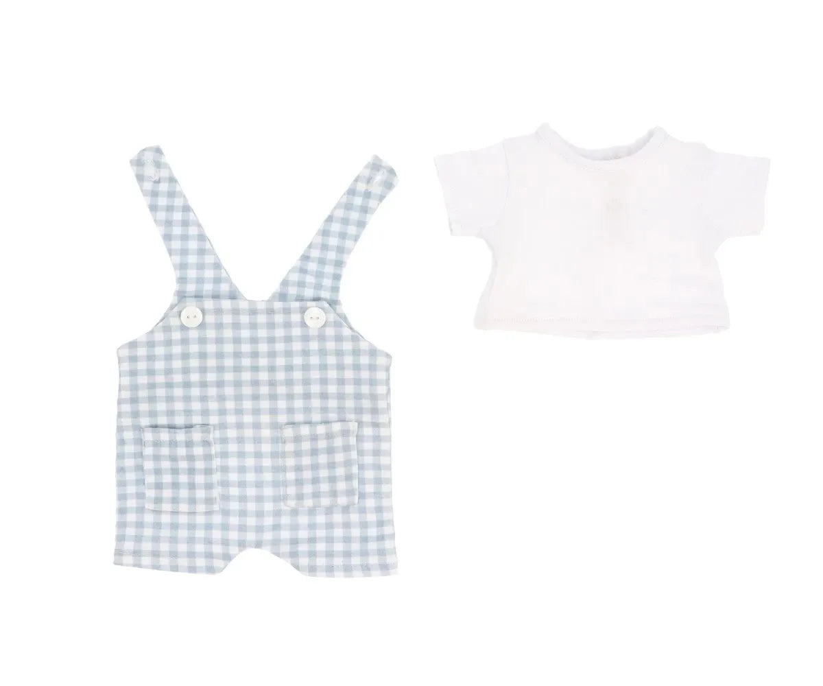 Muñeco Mateo con Peto Vichy Azul