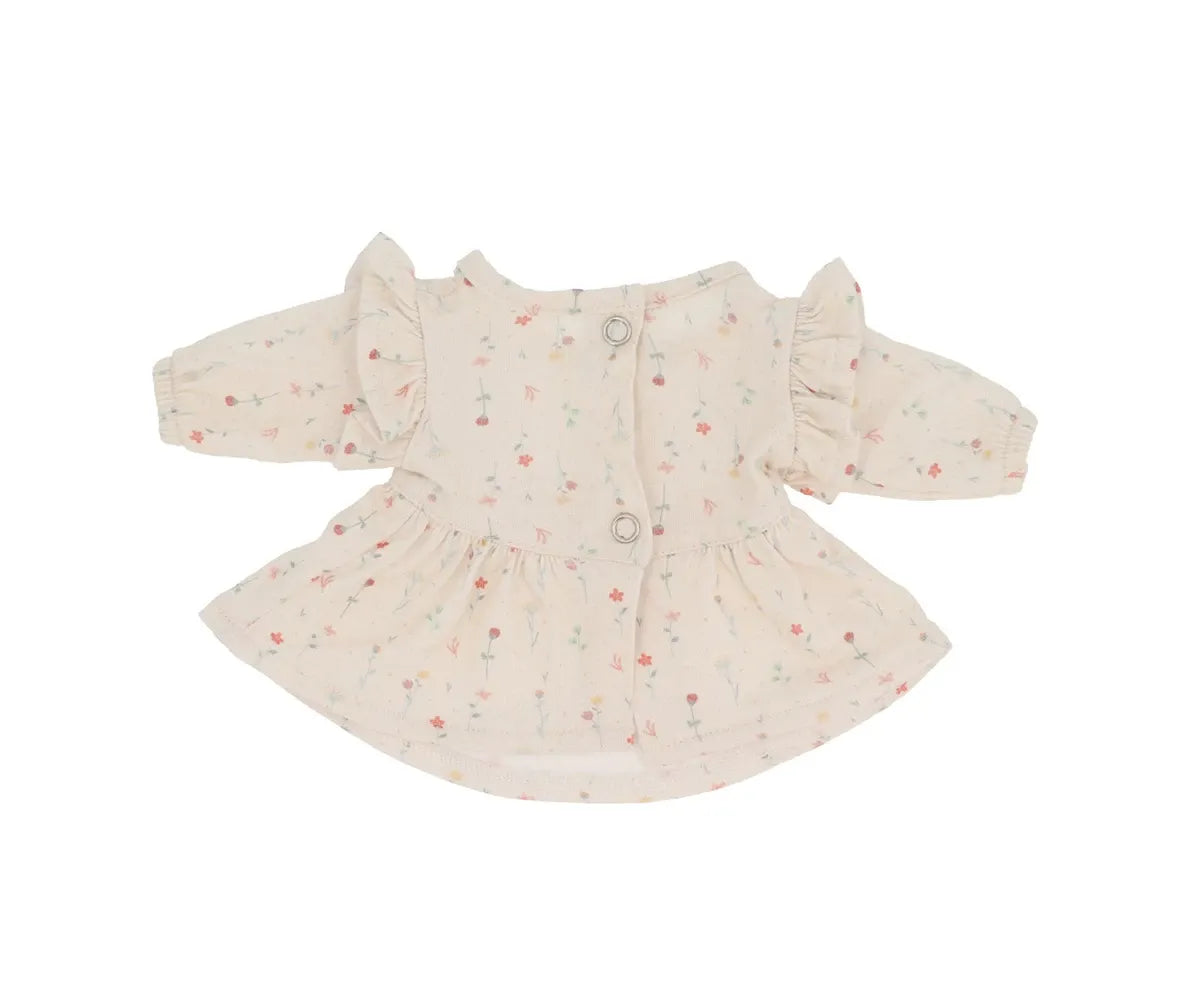 Muñeco Helena con Vestido y Gorrito White Flowers