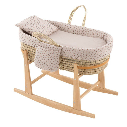 MOISES BEBE MIO CUCO + PATAS INDIANA BEIGE/FLORES 39x80x61 CM
