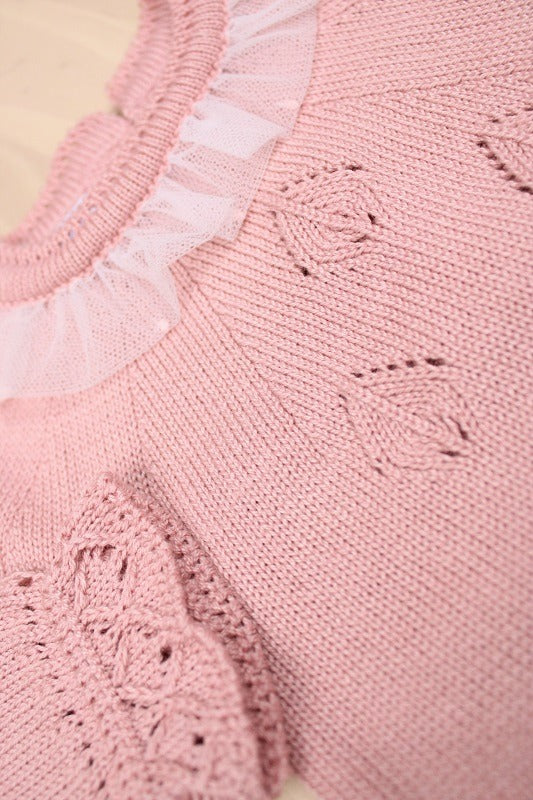 Conjunto recién nacida ROMANTIQUE punto polaina