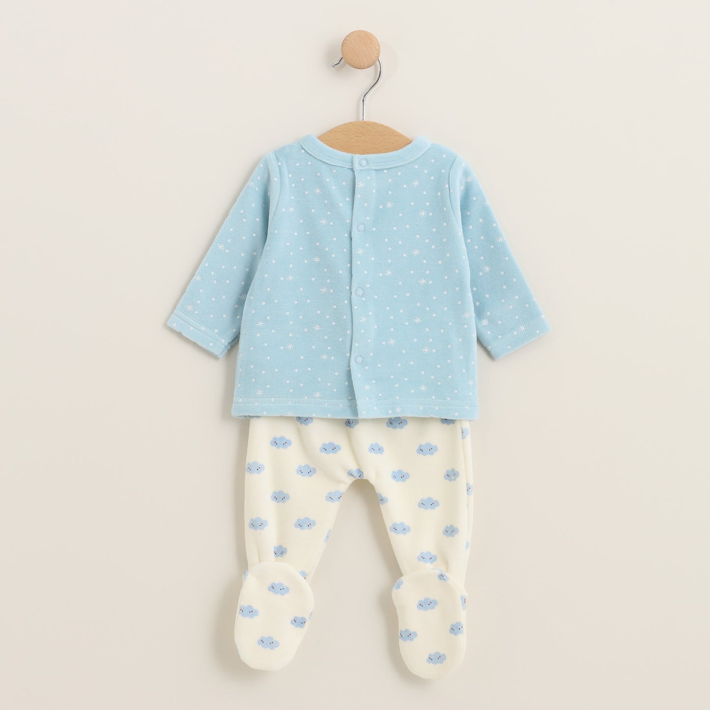 Pijama 2 piezas Nuvole azul