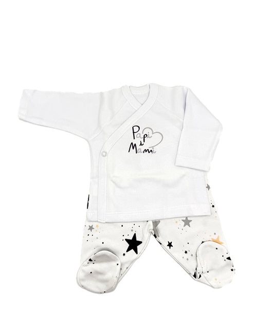 Conjunto Papi Mami Estrellas Jubón y Polaina