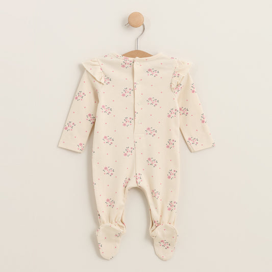 Pijama con pie Bouquet crudo