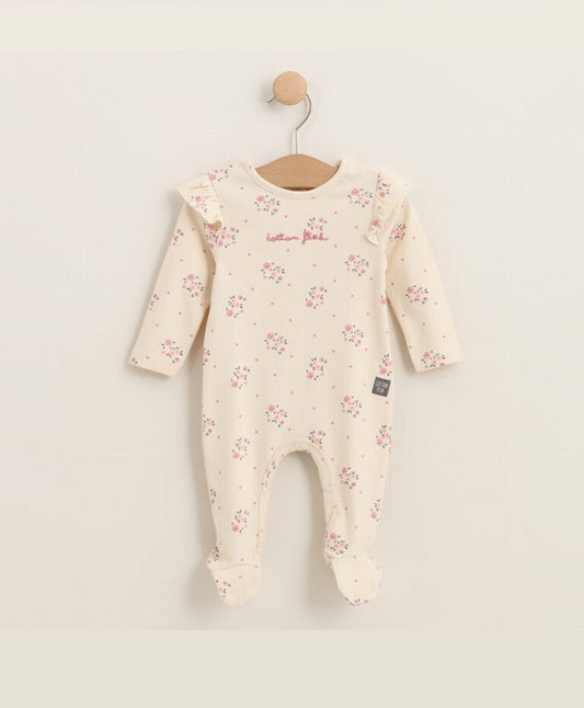 Pijama con pie Bouquet crudo