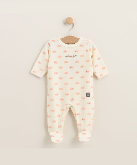 Pijama Nuvole estampado nubes rosa