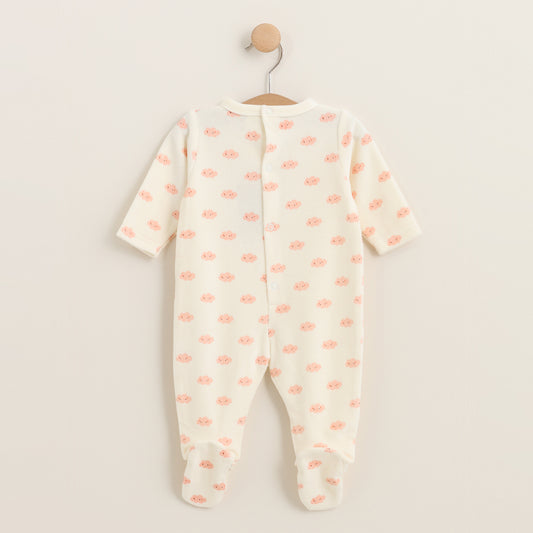 Pijama Nuvole estampado nubes rosa