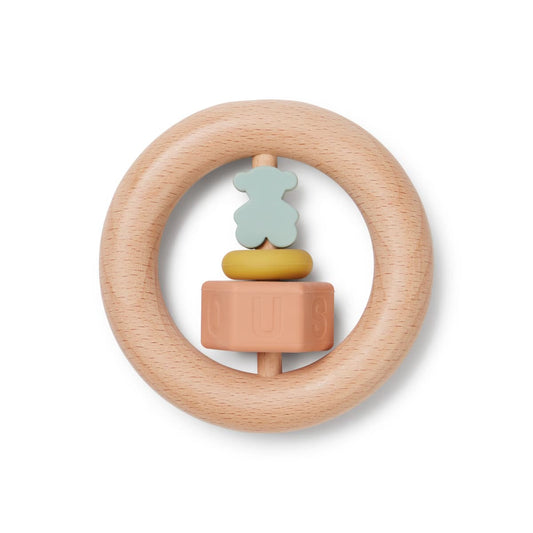 Sonajero de silicona y madera Tous