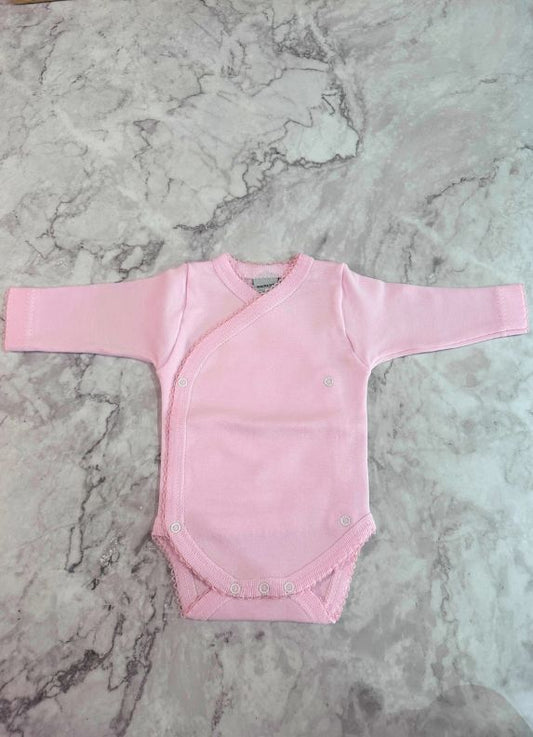 Body cruzado prematuro rosa