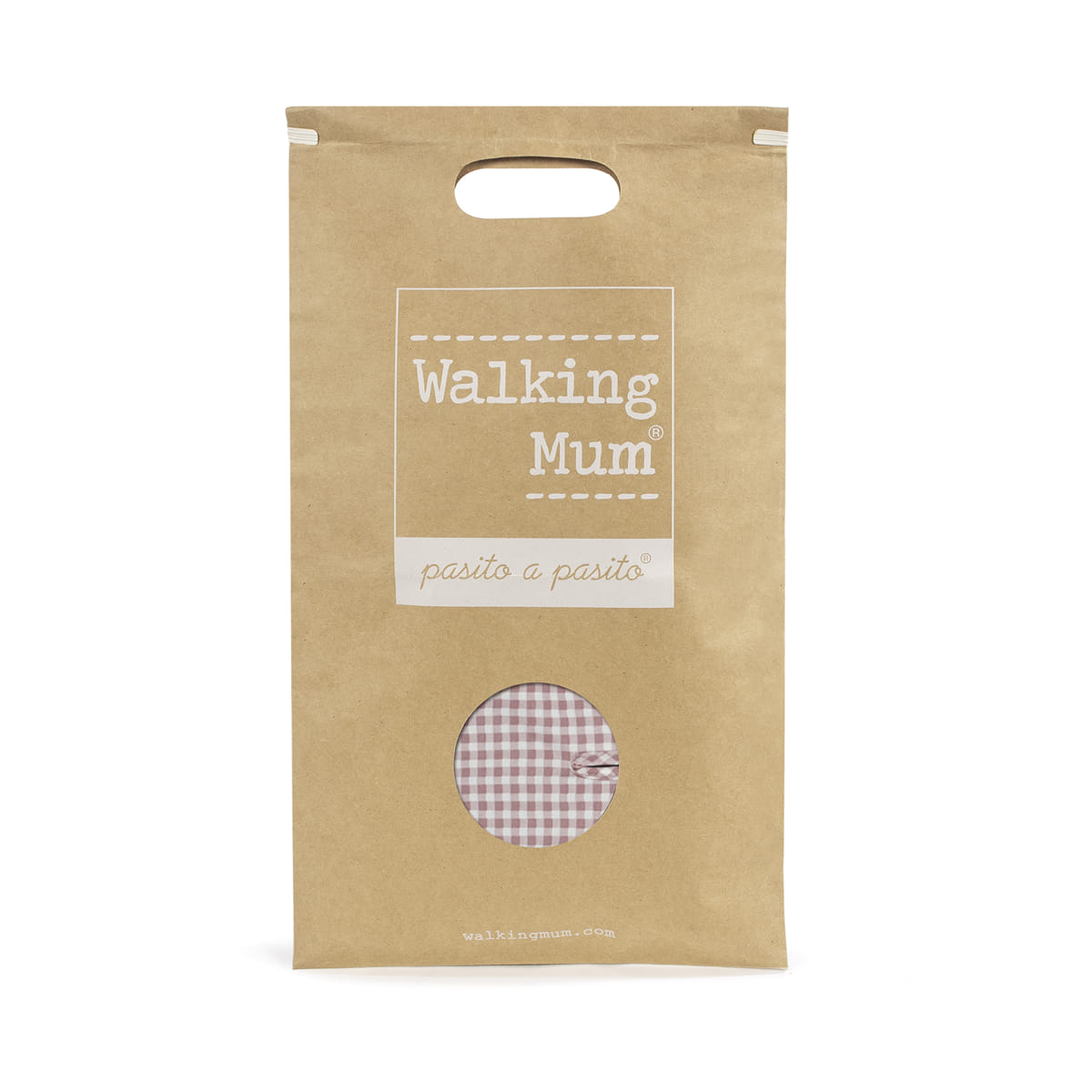 Colchoneta I Love Vichy Cuadro Rosa