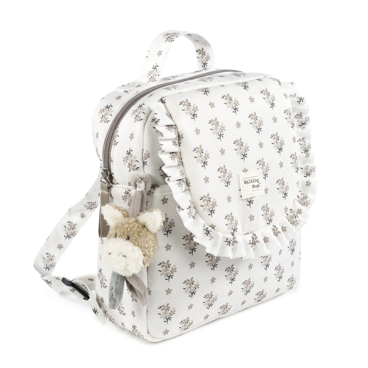 Mochila Kids Botton Flores