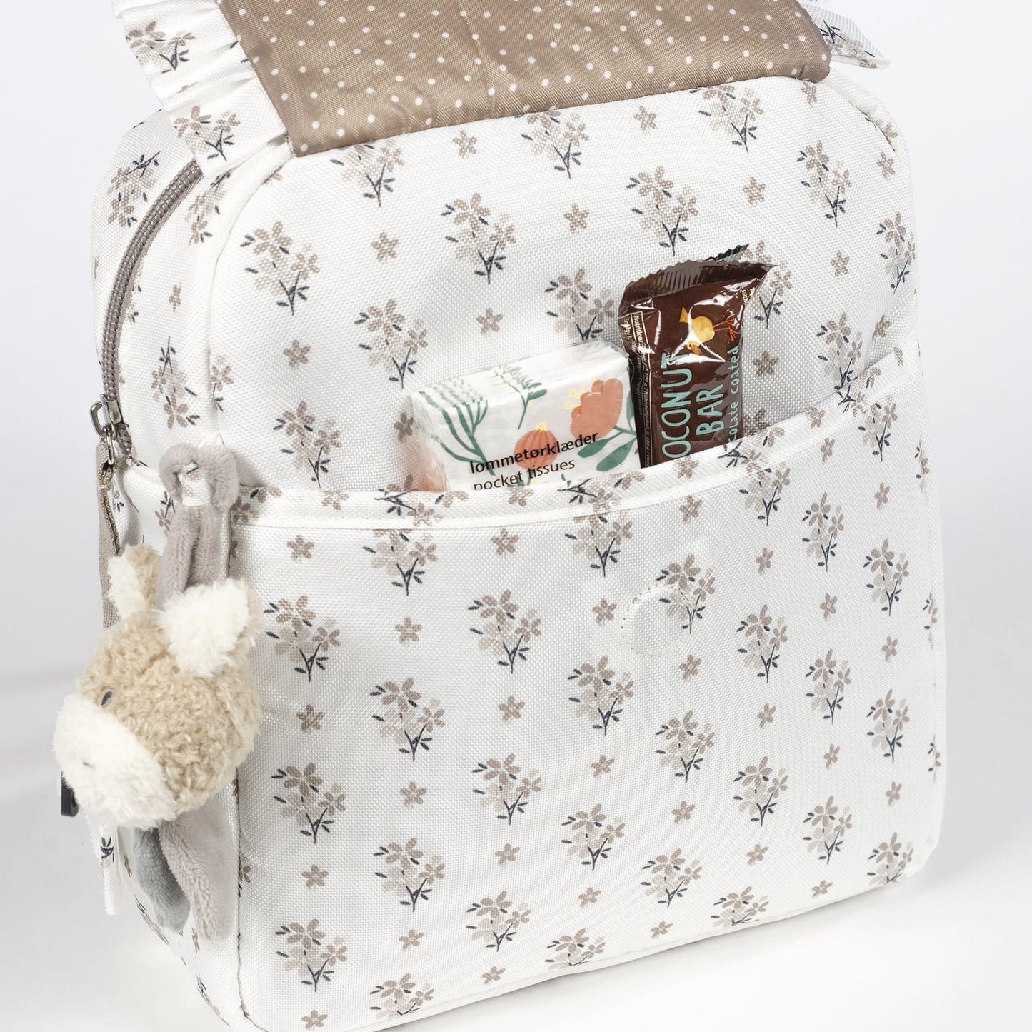 Mochila Kids Botton Flores