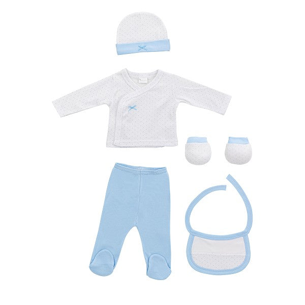 SET REGALO 5 PCS TOPOS BAMBÚ AZUL
