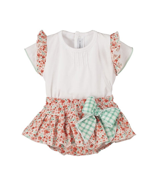 Conjunto Pololo NIÑA Flores lazo