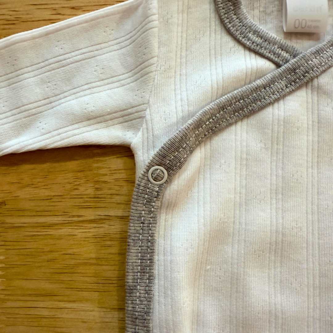 Body manga larga prematuro canalé