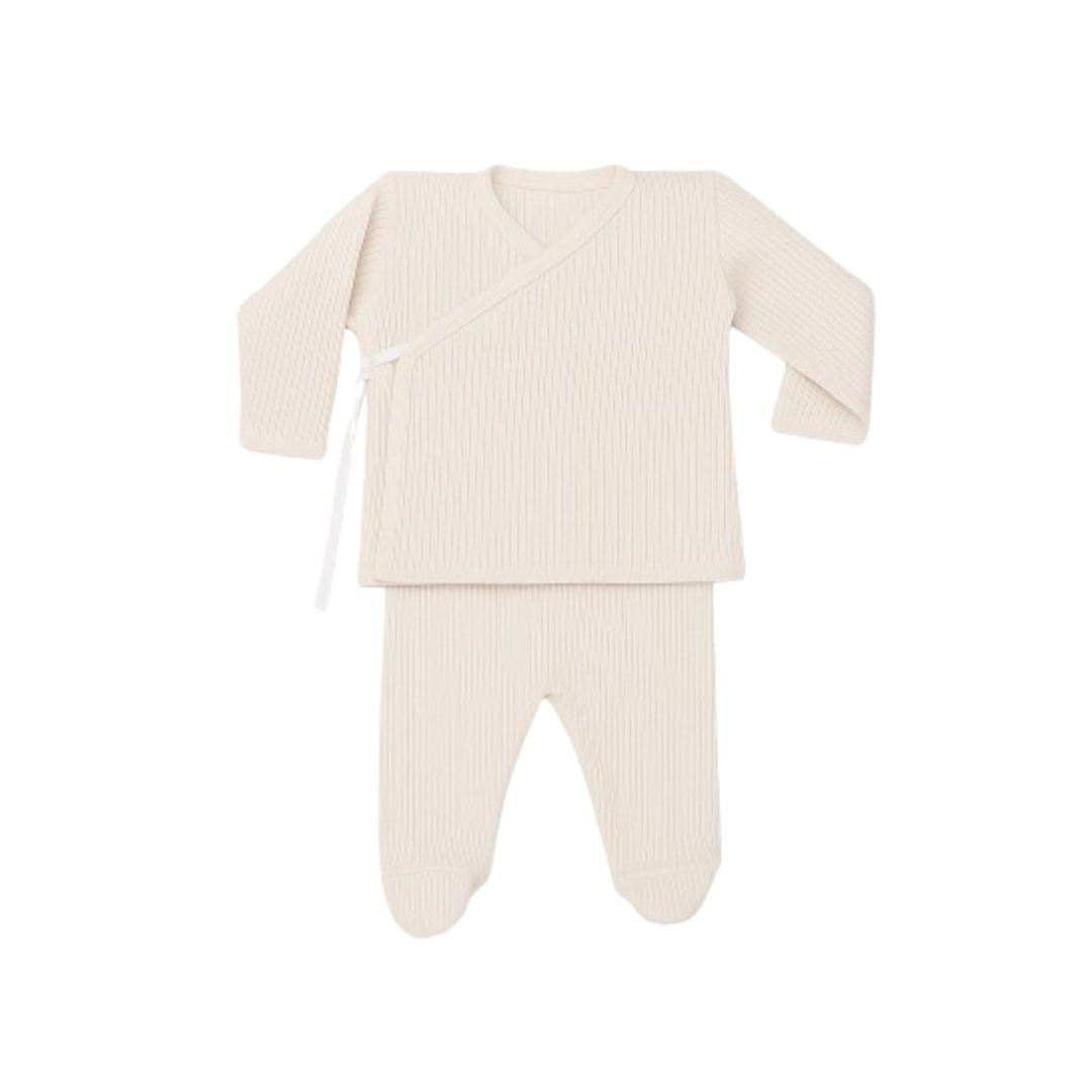 Primera Puesta Canalé Blanco Algodón Orgánico