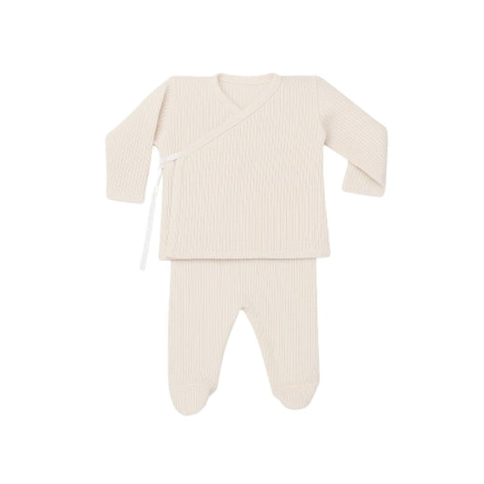 Primera Puesta Canalé Blanco Algodón Orgánico