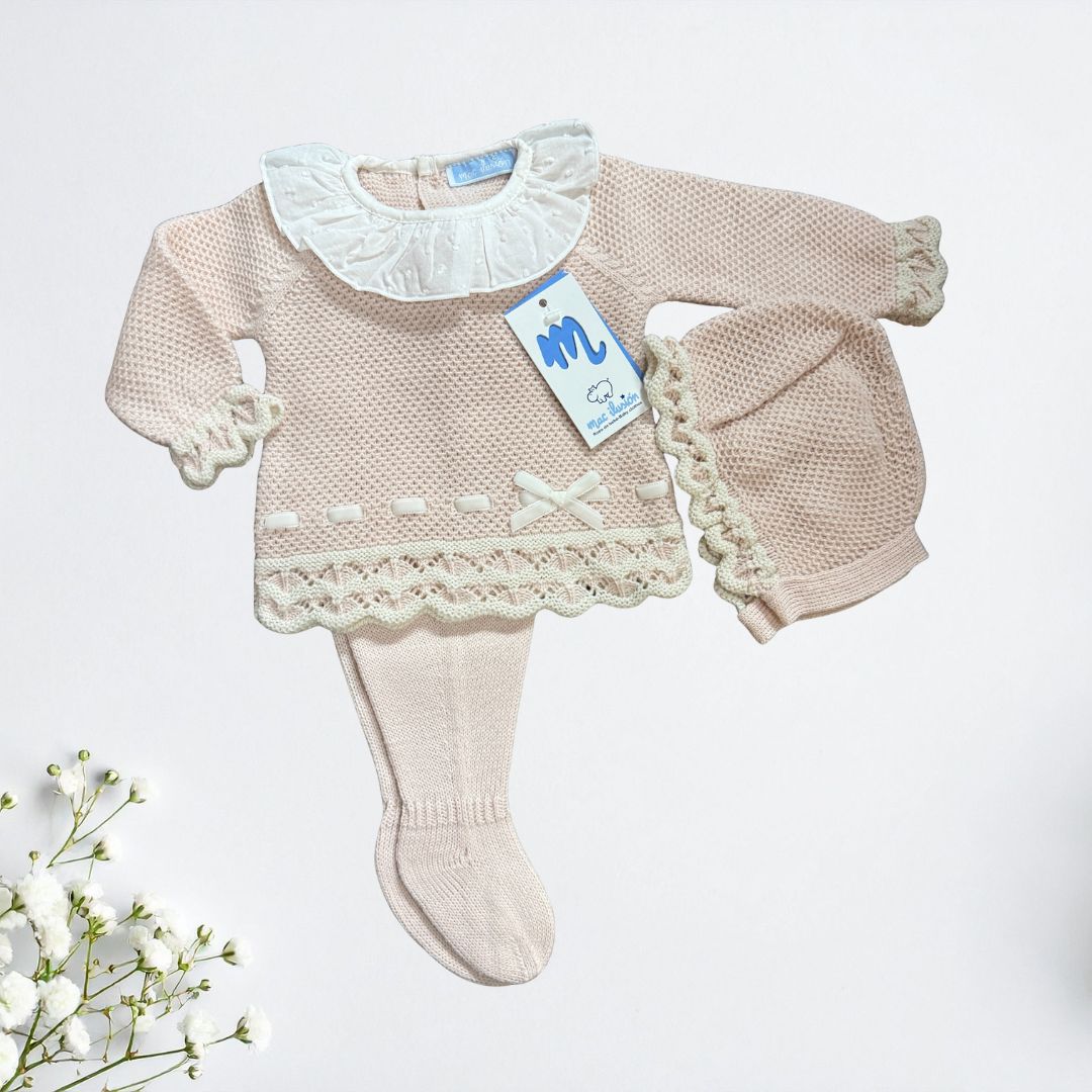 Canastilla conjunto NUDE con toquilla a juego
